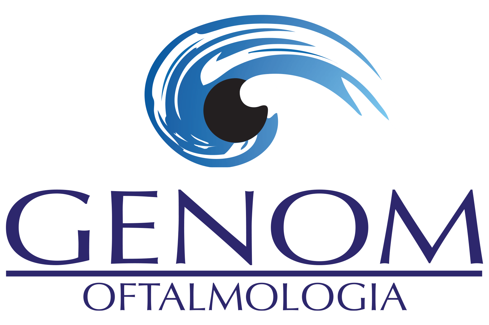 Na imagem logomarca Genom Oftalmologia