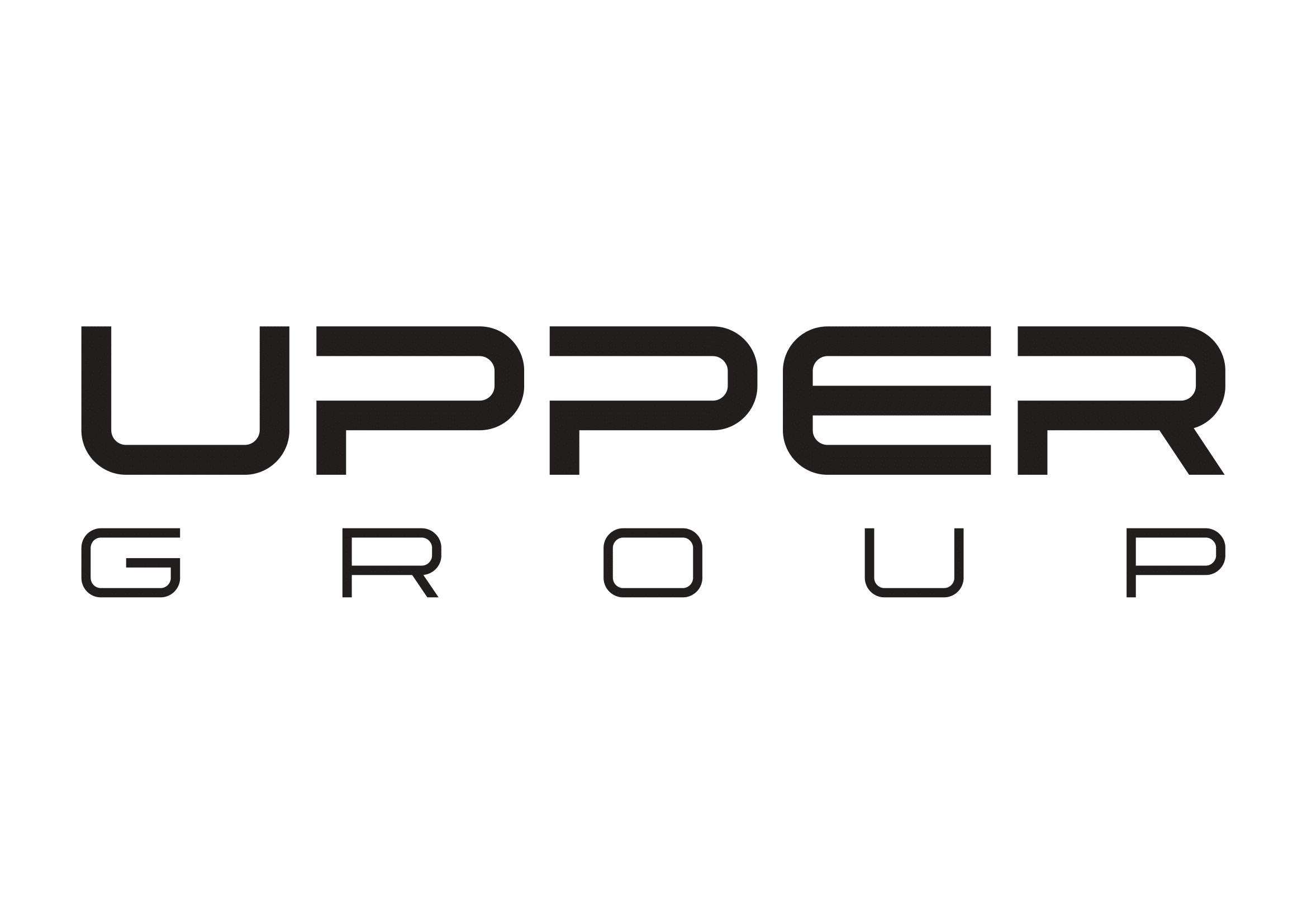 Na imagem logomarca Upper Group