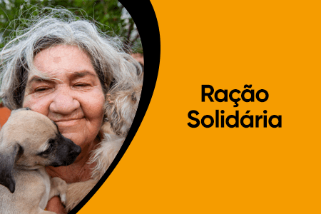 Na imagem banner do programa Ração Solidária