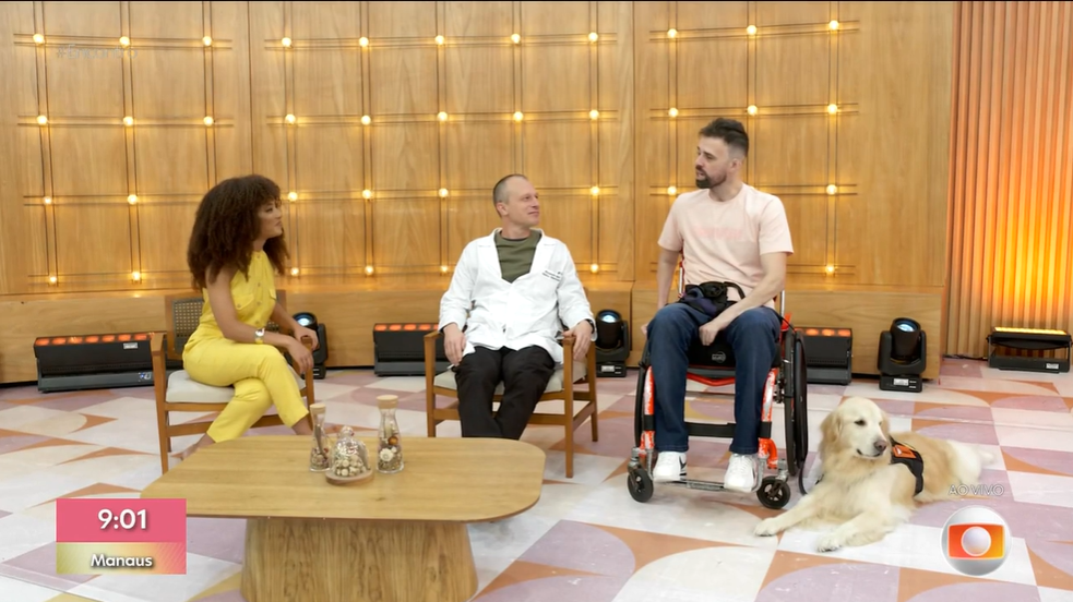 Kira e Bruno no programa - Encontro com Patrícia.